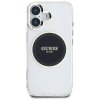 Etui Guess IML Metal Colored Circle      Classic Logo MagSafe do iPhone 16 czarny
