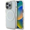 Etui Guess IML Metal Colored Circle      Classic Logo MagSafe do iPhone 16 Pro biały