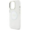 Etui Guess IML Metal Colored Circle      Classic Logo MagSafe do iPhone 16 Pro biały