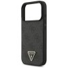 Etui Guess Leather 4G Triangle Strass    MagSafe do iPhone 17 Pro czarny
