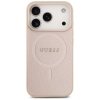 Etui Guess Saffiano Classic Logo MagSafe do iPhone 17 Pro różowy
