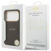 Etui Guess Peony Hot Stamp MagSafe do    iPhone 17 Pro brązowy