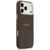 Etui Guess Peony Hot Stamp MagSafe do    iPhone 17 Pro Max brązowy
