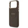 Etui Guess Peony Hot Stamp MagSafe do    iPhone 17 Pro Max brązowy