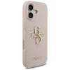 Etui Guess Grained Big 4G & Classic Logo do iPhone 17 różowy
