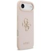 Etui Guess Grained Big 4G & Classic Logo do iPhone Air różowy
