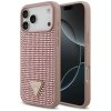 Etui Guess Rhinestone Triangle Logo do   iPhone 17 Pro Max różowy