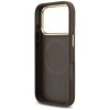 Etui Guess Grained Strass Logo MagSafe   do iPhone 17 Pro brązowy