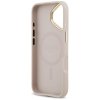 Etui Guess Grained Strass Logo MagSafe   do iPhone 17 różowy
