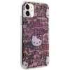 Hello Kitty HKHCN61HDGPTP iPhone 11 / Xr 6.1 różowy/pink hardcase IML Tags Graffiti