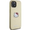 Hello Kitty HKHMP15SPGHCKD iPhone 15 / 14 / 13 6.1 złoty/gold hardcase Leather Kitty Head MagSafe