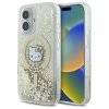 Hello Kitty HKHMP16SLGDIH iPhone 16 6.1 biały złoty/white gold hardcase Liquid Glitter Fever MagSafe
