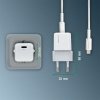 4smarts Ładowarka sieciowa + kabel MFIVoltPlug PD 30W GaN USB-C/Lightning 1,5m biała/white 451534
