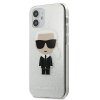 Karl Lagerfeld KLHCP12SPCUTRIKSL iPhone 12 mini 5,4 srebrny/silver hardcase Glitter Ikonik Karl