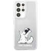 Karl Lagerfeld KLHCS21LCFNRC S21 Ultra G998 hardcase transparent Choupette Fun