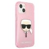 Karl Lagerfeld KLHCP13SKHTUGLP iPhone 13 mini 5,4 różowy/pink hardcase Glitter Karl`s Head