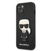 Karl Lagerfeld KLHCP13SOKPK iPhone 13 mini 5,4 czarny/black hardcase Saffiano Ikonik Karl`s Patch