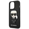 Karl Lagerfeld KLHCP13LOKPK iPhone 13 Pro / 13 6,1 czarny/black hardcase Saffiano Ikonik Karl`s Patch
