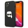 Karl Lagerfeld KLHCP13SPKMK iPhone 13mini 5,4 czarny/black hardcase Leather Ikonik Karl`s Head Metal