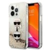 Karl Lagerfeld KLHCP13XKICGLD iPhone 13Pro Max 6,7 złoty/gold hardcase Liquid Glitter Karl&Choupette Head
