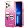Karl Lagerfeld KLHCP13LTGKCP iPhone 13Pro / 13 6,1 hardcase różowy/pink Gradient Ikonik Karl & Choupette