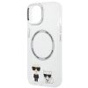 Karl Lagerfeld KLHMP14SHKCT iPhone 14/ 15 / 13 6,1 hardcase przeźroczysty/transparent Karl & Choupette Aluminium Magsafe