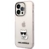 Karl Lagerfeld KLHCP14LCTTRI iPhone 14 Pro 6,1 hardcase różowy/pink Transparent Choupette Body