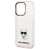 Karl Lagerfeld KLHCP14LCTTRI iPhone 14 Pro 6,1 hardcase różowy/pink Transparent Choupette Body