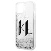 Karl Lagerfeld KLHCP14SLBKLCS iPhone 14 / 15 / 13 6,1 srebrny/silver hardcase Liquid Glitter Big KL