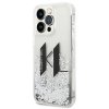 Karl Lagerfeld KLHCP14LLBKLCS iPhone 14Pro 6,1 srebrny/silver hardcase Liquid Glitter Big KL