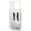 Karl Lagerfeld KLHCP14LLBKLCS iPhone 14Pro 6,1 srebrny/silver hardcase Liquid Glitter Big KL