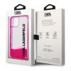 Karl Lagerfeld KLHCP14SLCKVF iPhone 14 / 15 / 13 6,1 różowy/pink hardcase Liquid Glitter Elong