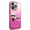 Karl Lagerfeld KLHCP14LTGKCP iPhone 14 Pro 6,1 hardcase różowy/pink Gradient Ikonik Karl & Choupette