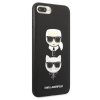 Karl Lagerfeld KLHCI8LSAKICKCBK iPhone7 Plus / 8 Plus czarny/black hardcase Saffiano Karl&Choupette Head