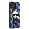 Karl Lagerfeld KLHCP13XPMNIKBL iPhone 13 Pro Max 6,7 hardcase niebieski/blue Monogram Ikonik Patch