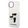 Karl Lagerfeld KLHCP14MHNKCTGT iPhone 14 Plus / 15 Plus 6,7 transparent hardcase Gliter Karl&Choupette