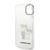 Karl Lagerfeld KLHCP14MHNKCTGT iPhone 14Plus / 15 Plus 6,7 transparent hardcase Gliter Karl&Choupette