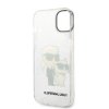 Karl Lagerfeld KLHCP14MHNKCTGT iPhone 14 Plus / 15 Plus 6,7 transparent hardcase Gliter Karl&Choupette