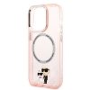Karl Lagerfeld KLHMP14LHNKCIP iPhone 14 Pro 6,1 hardcase różowy/pink Iconic Karl&Choupette Magsafe