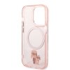 Karl Lagerfeld KLHMP14LHNKCIP iPhone 14 Pro 6,1 hardcase różowy/pink Iconic Karl&Choupette Magsafe