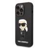 Karl Lagerfeld KLHMP14LSNIKBCK iPhone 14 Pro 6,1 hardcase czarny/black Silicone Ikonik Magsafe