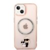 Karl Lagerfeld KLHMP14MHNKCIP iPhone 14 Plus / 15 Plus 6,7 hardcase różowy/pink Iconic Karl&Choupette Magsafe