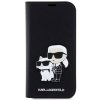 Karl Lagerfeld KLBKP14LSANKCPK iPhone 14 Pro 6.1 bookcase czarny/black Saffiano Karl & Choupette