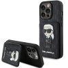 Karl Lagerfeld KLHCP15XSAKKNSCK iPhone 15 Pro Max 6.7 czarny/black hardcase Saffiano Cardslots and Stand Monogram Ikonik P