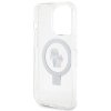Karl Lagerfeld KLHMP15LHMRSKCH iPhone 15 Pro 6.1 biały/white hardcase Ring Stand Karl&Choupettte MagSafe