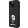 Karl Lagerfeld KLHCP15SSMHKNPK iPhone 15 / 14 / 13 6.1 czarny/black Silicone Ikonik Metal Pin