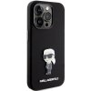 Karl Lagerfeld KLHCP15LSMHKNPK iPhone 15 Pro 6.1 czarny/black Silicone Ikonik Metal Pin