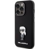 Karl Lagerfeld KLHCP15XSMHKNPK iPhone 15 Pro Max 6.7 czarny/black Silicone Ikonik Metal Pin