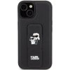 Karl Lagerfeld KLHCP15MGSAKCPK iPhone 15 Plus / 14 Plus 6.7 czarny/black hardcase Gripstand Saffiano Karl&Choupette Pins