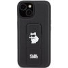 Karl Lagerfeld KLHCP15MGSACHPK iPhone 15 Plus / 14 Plus 6.7 czarny/black hardcase Gripstand Saffiano Choupette Pins